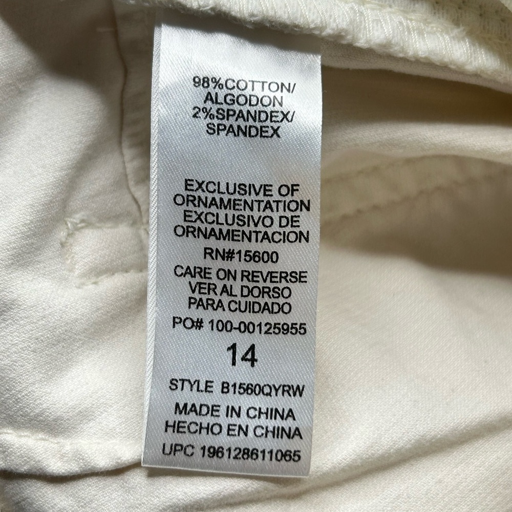 Democracy NWT Ab Solution‎ Natalie Straight Leg Corduroy Jeans Size 14 34x30 - Picture 14 of 16